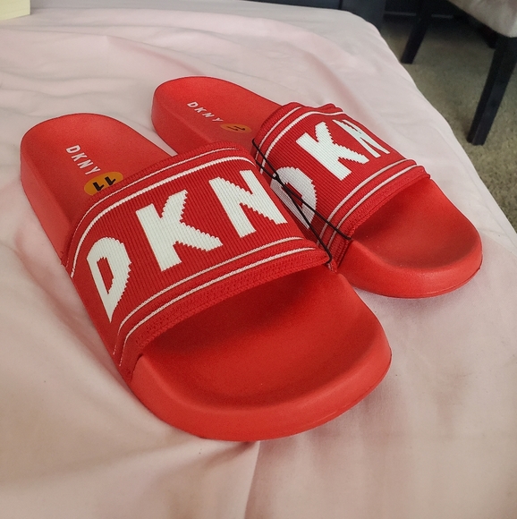 dkny slides red
